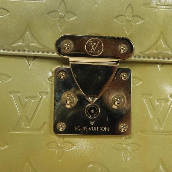 LOUIS VUITTON Monogram Vernis Spring Street Hand Bag Gris M91029 LV Auth 116696 - Picture 10 of 16